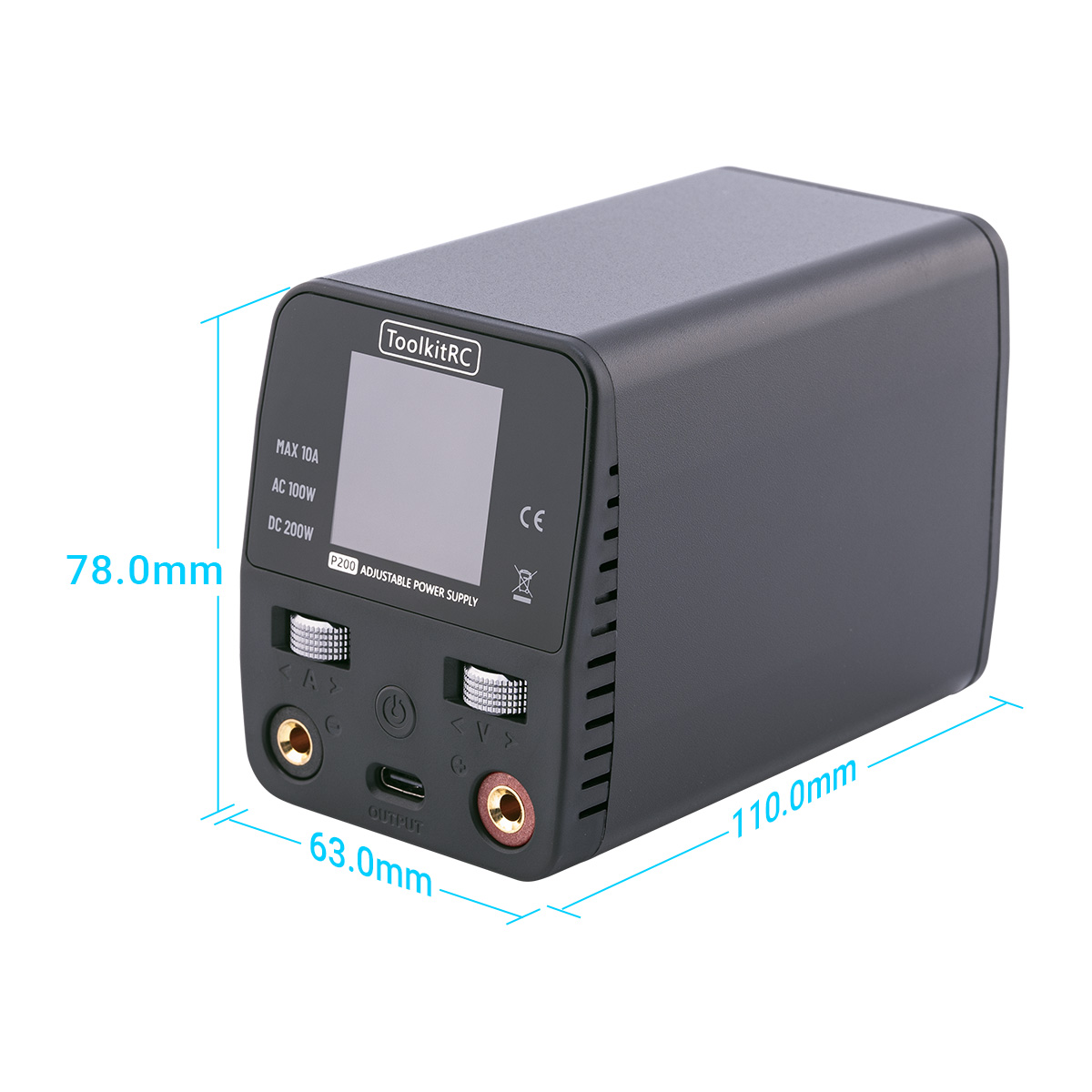 ToolkitRC P200 V2 Адаптер пита – обзор и цена Programmable Dc Power Supply 30V 10A