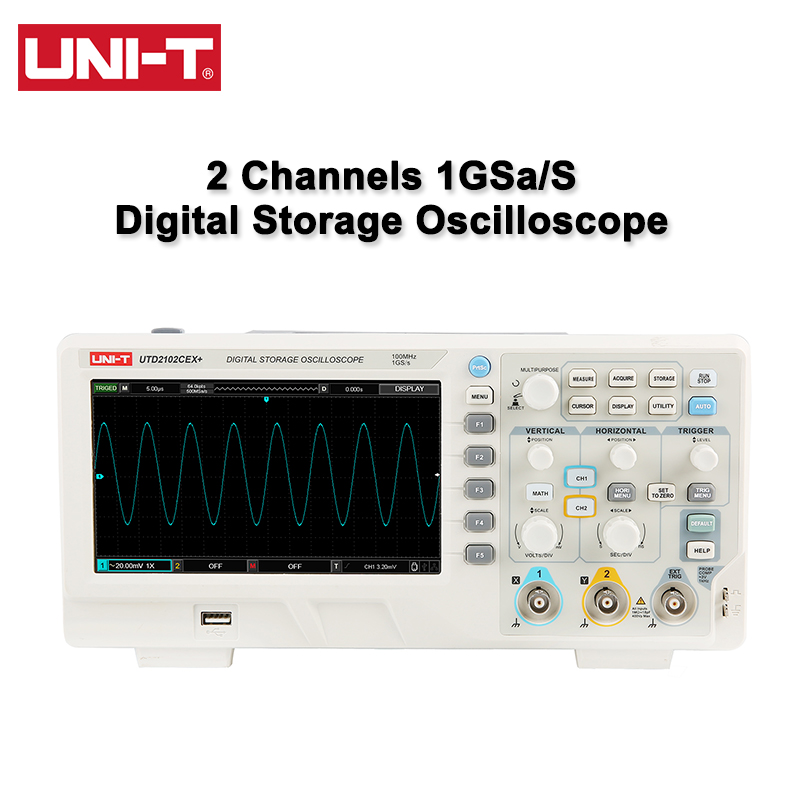 Цифровой осциллограф UNI-T UTD – обзор и цена Digital Storage Oscilloscope 100Mhz