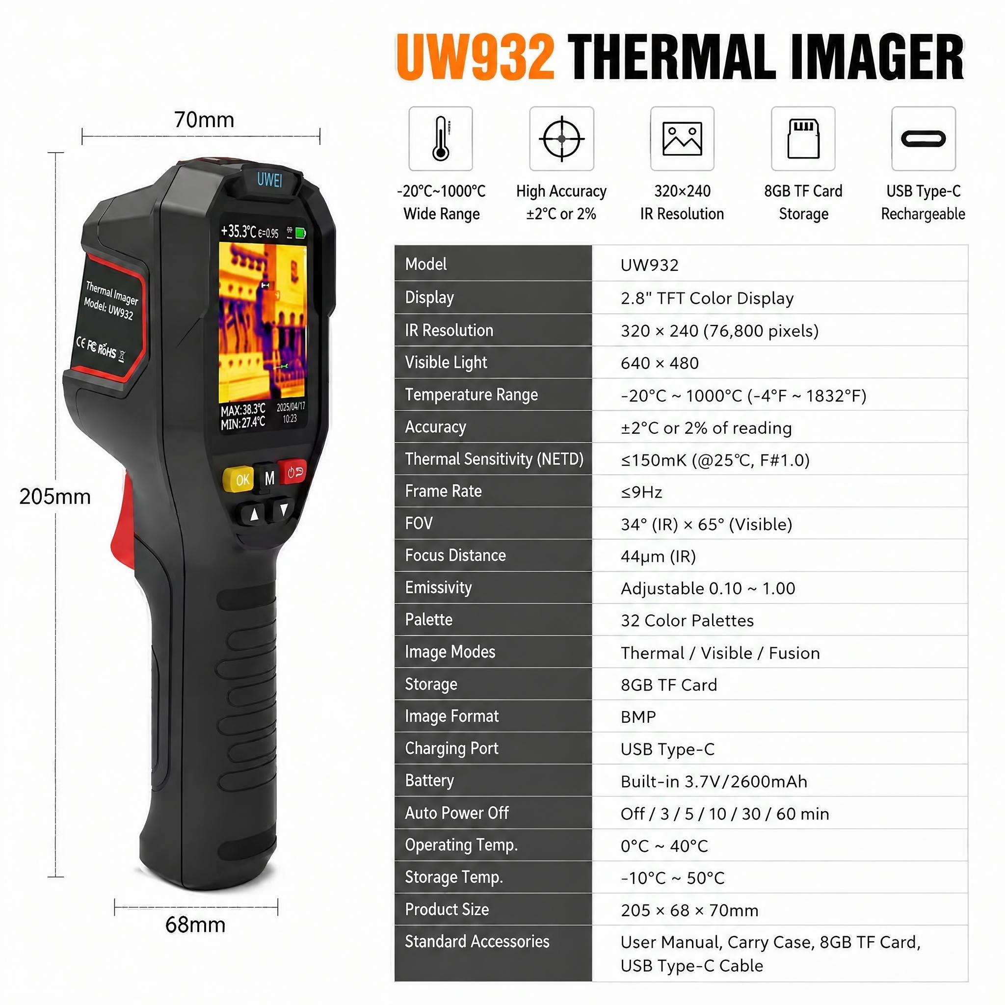 Ручной тепловизор 32x32 -20~10 – обзор и цена Thermal Imaging Camera Pcb Repair