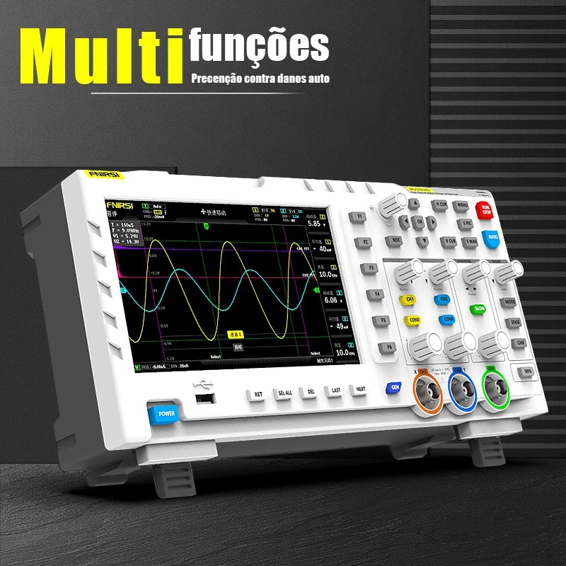 Цифровой осциллограф FNIRSI 10 – обзор и цена Digital Storage Oscilloscope 100Mhz